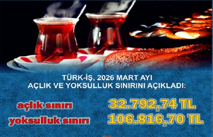 TÜRK-İŞ Mart Ayı Verilerini Paylaştı: Açlık Sınırı 32.793 TL’ye Yükseldi