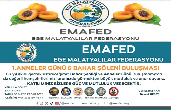 Ege’de Yaşayan Malatya’lılar 10 Mayıs Pazar Günü Saat 10.00’da Muğla’da Buluşuyor